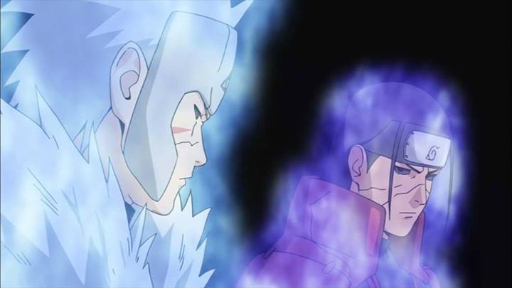 Hashirama and Tobirama  display their power